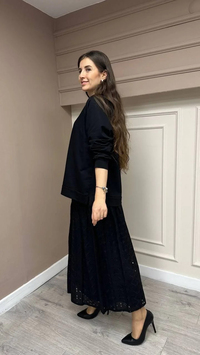 Heddy & Nurcan Çetin 23419 Siyah Etekli Takım