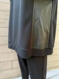 Heddy & Nurcan Çetin 24402 Siyah Paraşüt Kumaş Detaylı Pantolonlu Takım
