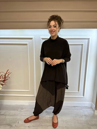 Heddy & Nurcan Çetin 24409 Kahve Şalvar Takım