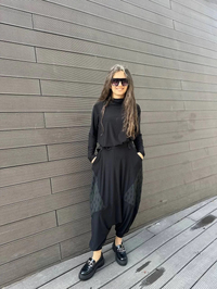 Heddy & Nurcan Çetin 24417 Siyah Şalvar Takım