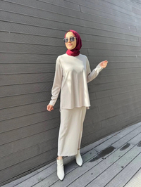 Heddy & Nurcan Çetin 24430 Taş Düz Etekli Takım