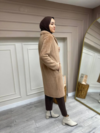 Heddy & Nurcan Çetin 24726 Camel Ara Boy Kürk Kap