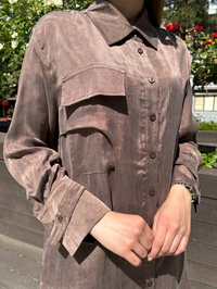 Hilay HLY0125Y101.002 Kahverengi New Melina Pantolonlu Takım