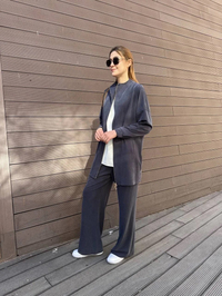 Hilay HLY0125Y101.013 Lacivert New Leila Pantolonlu Takım