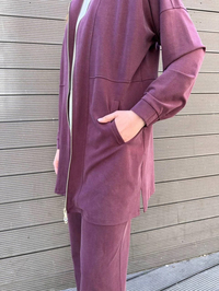Hilay HLY0125Y101.013 Mürdüm New Leila Pantolonlu Takım