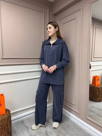 Hilay HLY0125Y101.014 Lacivert Nora Pantolonlu Takım