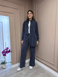 Hilay HLY0125Y101.017 Lacivert Gale Pantolonlu Takım