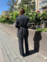 Hilay HLY0125Y101.024 Siyah Irıs Pantolonlu Takım