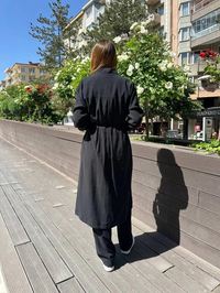 Hilay HLY0125Y101.032 Siyah Casandra Pantolonlu Takım