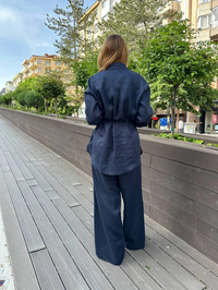 Hilay HLY0125Y101.036 Lacivert Lole Pantolonlu Takım