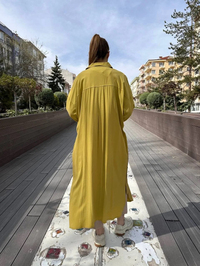 Hilay HLY0125Y104.001 Yağ Yeşili Belis Tunik