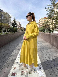 Hilay HLY0125Y104.001 Yağ Yeşili Belis Tunik