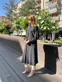 Hilay HLY0125Y104.002 Siyah Hera Tunik
