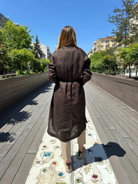 Hilay HLY0125Y104.003 Kahve Gloria Tunik