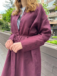 Hilay HLY0125Y104.003 Mürdüm Gloria Tunik