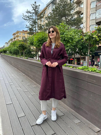 Hilay HLY0125Y104.003 Mürdüm Gloria Tunik