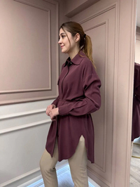 Hilay HLY0125Y108.001 Mürdüm New Tera Gömlek