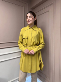 Hilay HLY0125Y108.001 Yağ Yeşili New Tera Gömlek