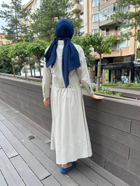 HNS 5210 Taş Midi Ceket Etekli Takım