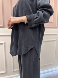 HNS HNS0004 Siyah Cupro Takım