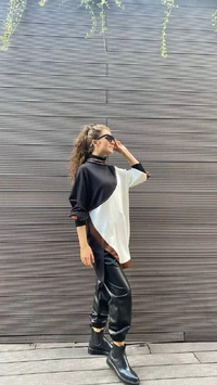 Hukka Design 040020 Taba Yırtmaç Detay Sweat
