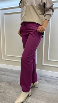 Hukka Design 050007 Fuşya Klasik Kumaş Pantalon