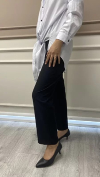 Hukka Design 050007 Siyah Klasik Kumaş Pantalon