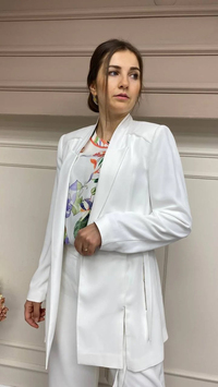 Hukka Design 06C042 Ekru Blazer Ceket