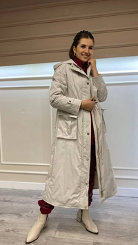 Hukka Design 110012 Gri Uzun Kaban