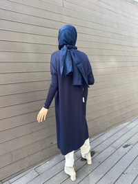 İnvee 5539 Lacivert Düğmeli Hırka