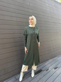 İnvee 5539 Nefti Düğmeli Hırka