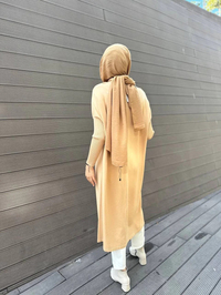 İnvee 5539 Nohut Düğmeli Hırka