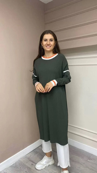 İnvee 5736 Haki Triko Tunik