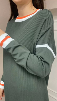 İnvee 5736 Haki Triko Tunik