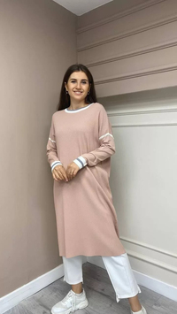 İnvee 5736 Somon Triko Tunik