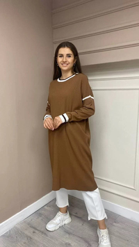 İnvee 5736 Toprak Triko Tunik