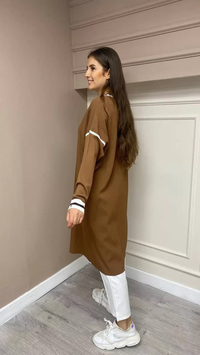 İnvee 5736 Toprak Triko Tunik