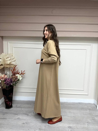 İnvee 5747 Camel Triko Elbise