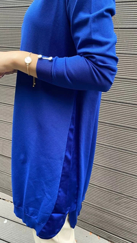 İnvee 5860 Sax Yanı Şifon Triko Tunik