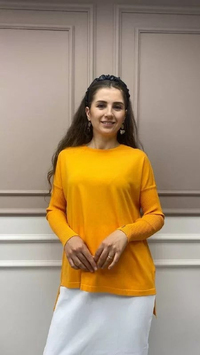İnvee 5879 Mango Önü Kısa Arkası Uzun Triko