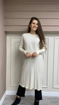 İnvee 5893 Vanilya Basic Tunik