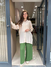 İnvee 5930 Yeşil Caz Pantolon