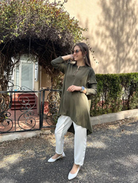 İnvee 6143 Haki Triko Tunik
