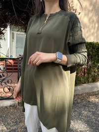 İnvee 6143 Haki Triko Tunik