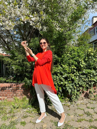İnvee 6143 Oranj Triko Tunik