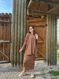 İnvee 6143 Toprak Triko Tunik