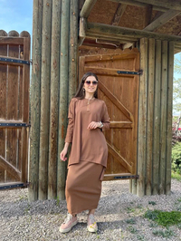 İnvee 6143 Toprak Triko Tunik