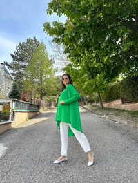 İnvee 6143 Yeşil Triko Tunik