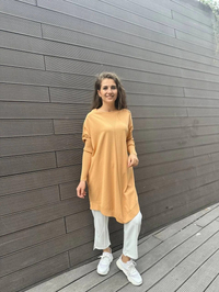 İnvee 6166 Kayısı Uzun Triko
