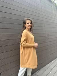 İnvee 6166 Kayısı Uzun Triko